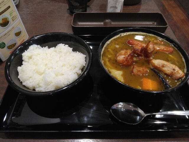 美味しい「ローストチキンスープカレー」です。_カレーハウス CoCo壱番屋 西葛西駅北口店
