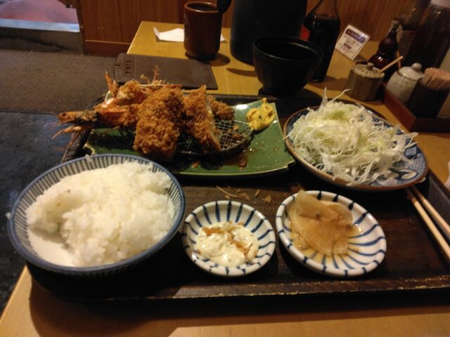 エビフライを目的に来ました。_富金豚 イオン板橋ショッピングセンター