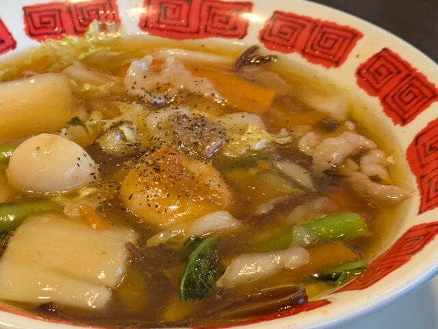 中華ファミレスバーミヤンの五目麺!五目あんかけラーメン。_バーミヤン 足立加賀店