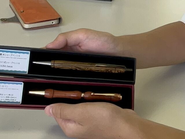 売り物みたいな仕上がりです。_草木湖カヌー体験/木軸ペン工房