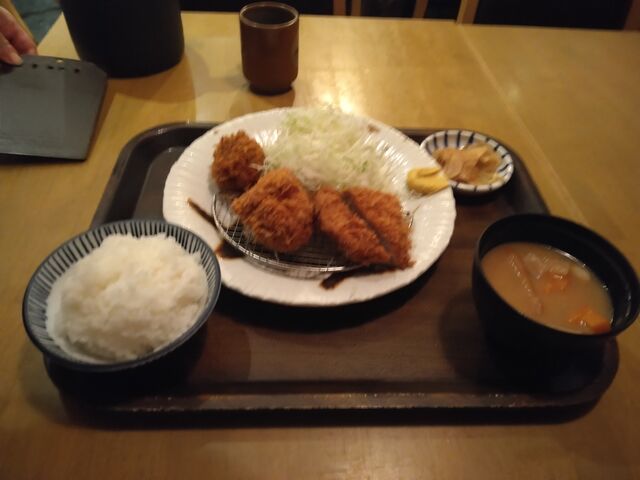 おいしいヒレカツとメンチカツでした。_富金豚 イオン板橋ショッピングセンター