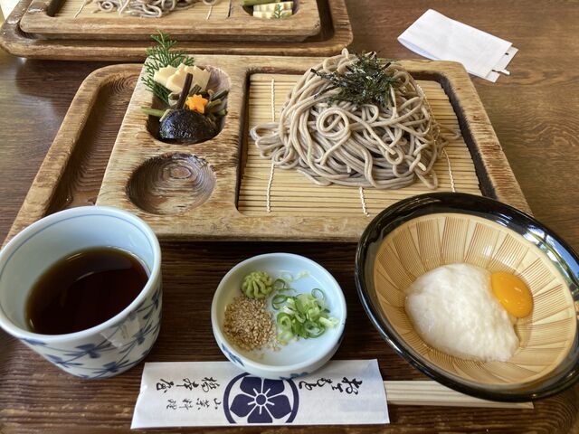 大和芋のとろろと麺つゆは美味しく
山菜の塩味もあってスルスル入りますw_橋本屋