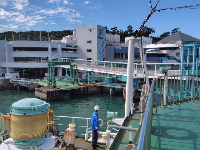 到着前_伊勢湾フェリー 鳥羽のりば