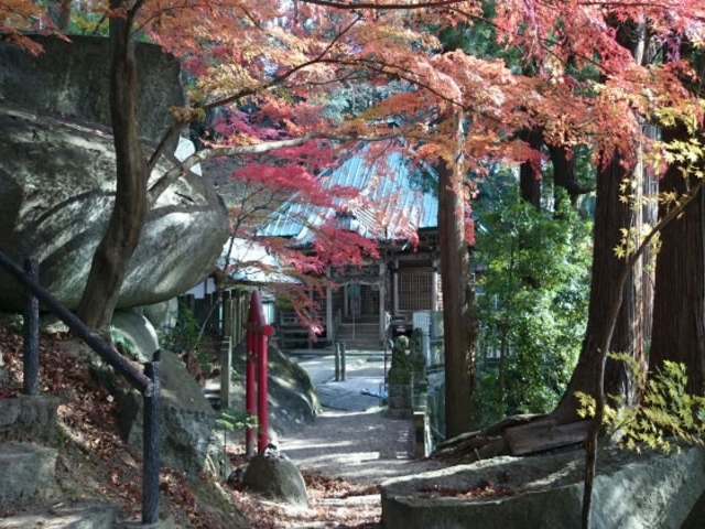 毘沙門堂紅葉_岩角山岩角寺