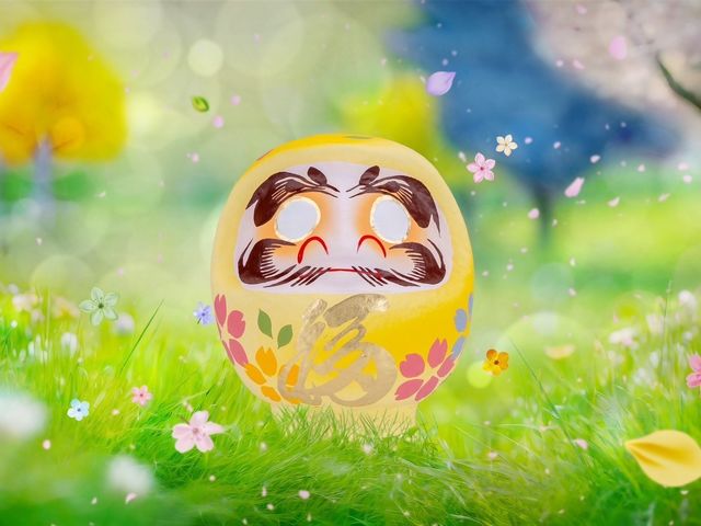 色とりどりの華やかな季節のだるまさんにもお名前入れが可能です。プロの文字でお名前入れしませんか?_だるまのふるさと大門屋