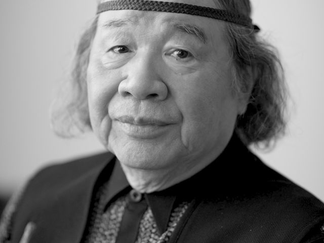 原田泰治氏
撮影:栗原 論_諏訪市原田泰治美術館