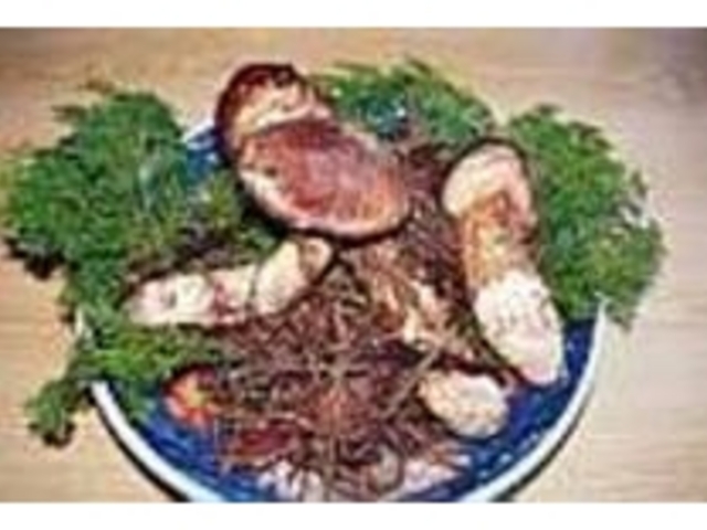 秋は大島産のマツタケを使った料理が登場_はま家