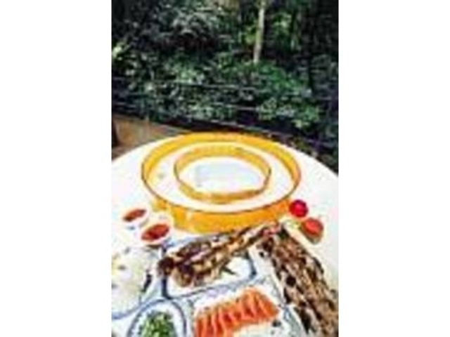 ピチピチなやまめとそうめんで大満足!_千々石のやまめの里