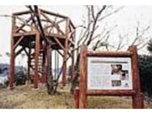 山頂の展望台、東シナ海に沈む夕日は絶景_若松ディアパーク