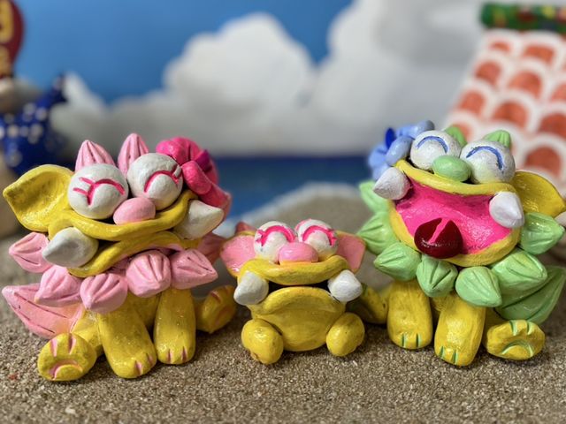【沖縄体験】家族のシーサーができました!_Enjoy工房