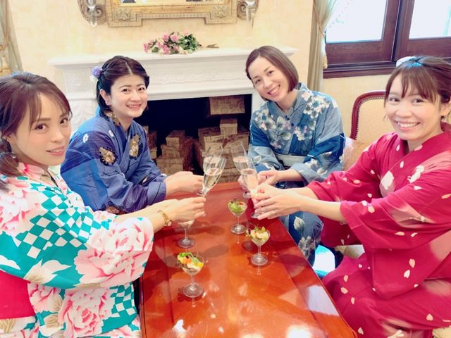 浴衣で散策1_美保姿きもの総合学院 前橋校