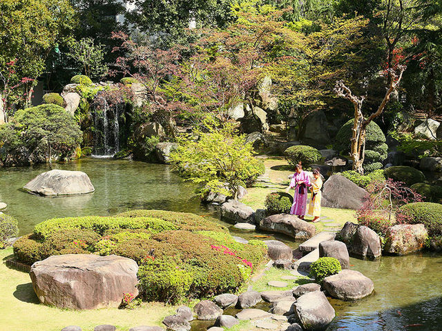 四季美しい日本庭園♪_大江戸温泉物語 ホテル新光