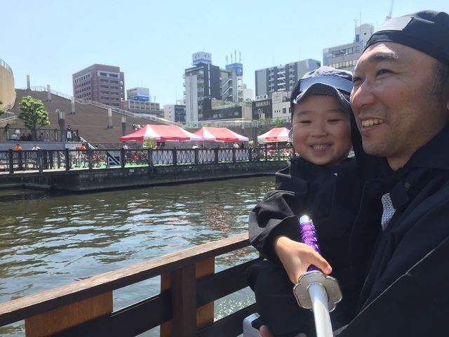 川の上なので風が気持ちいい_忍者船Ninja Cruise