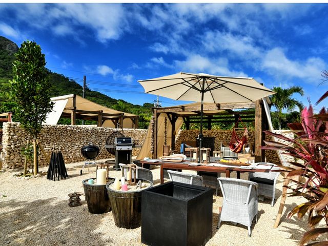 青空と共にグランピングBBQ!_グランピングリゾート ヨーカブシ