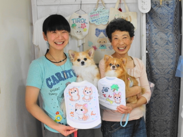 飼い主さんにしか作れない愛犬だけのワンコTシャツシャツ_手描きTシャツ工房チロル