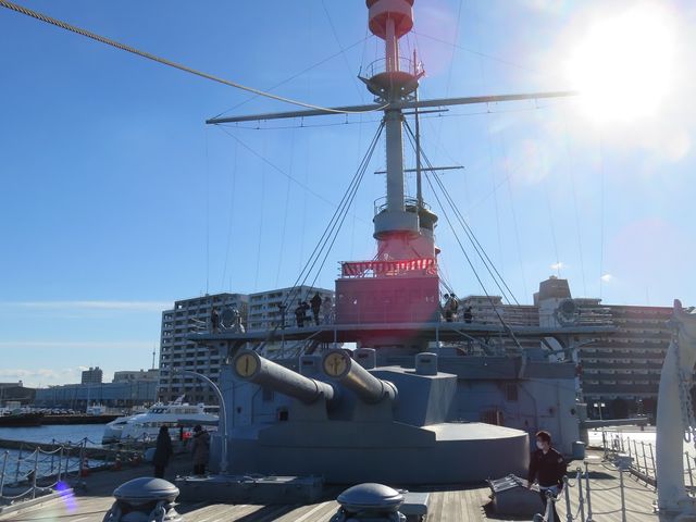 新年は三笠のパワースポットでお祝いください。_記念艦「三笠」