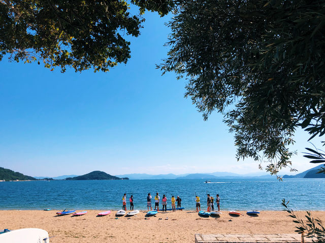 オリーブビーチから見る景色はまるでハワイのようです。_SUP RESORT CLUB AO(旧ペンションオリーブ)