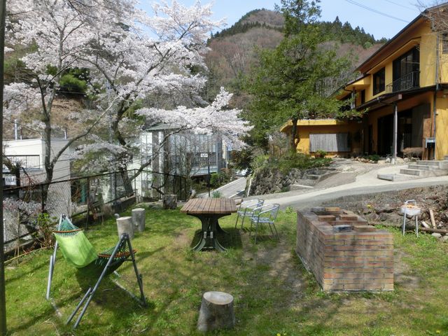 BBQ施設 桜_古民家の宿 金木