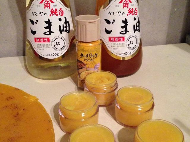 ターメリッククリーム作り_アーユルヴェーダと植物療法の店 アーユス