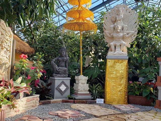 バリ島をイメージした植物園_トロピカルフルーツのジャングル探検植物園