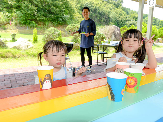大自然の中
大満足なBBQ_岡崎高原ファミリーゴルフ