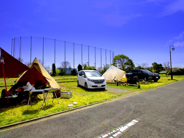 舞洲で唯一のサイトに車の横付けができるBBQ場!_舞洲バーベキューパーク