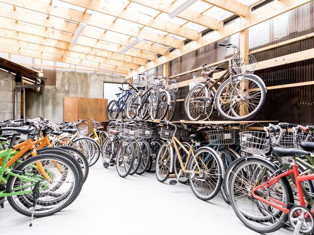 種類も台数も豊富です!_京都サイクリングツアープロジェクト 京都駅新幹線口サイクルターミナル