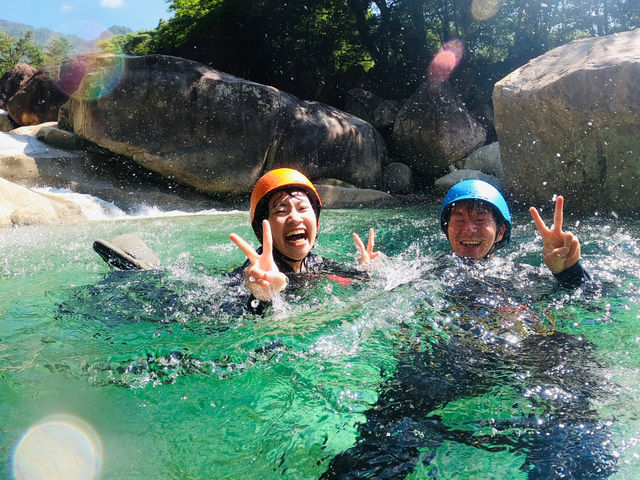 キャニオニング^ ^ めっちゃ綺麗で気持ちいい〜_三波商店