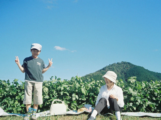 レジャーシートや小さな椅子があれば便利です_丹波ふるさと村