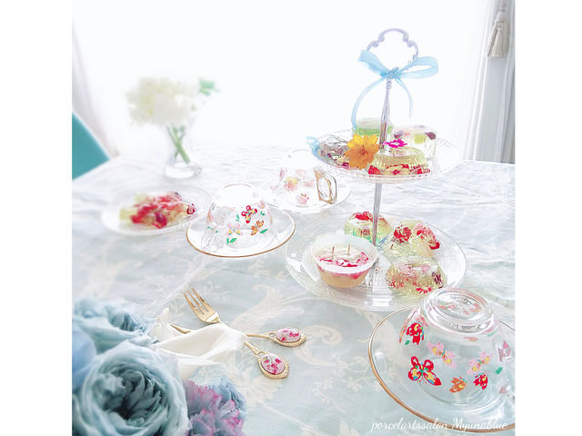 お友達が来たときや おうちのティータイムをオリジナルの食器で より楽しく♪_Myuna blue