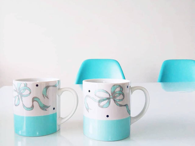 毎日使うマグカップもお気に入りのマイマグカップで♪_Myuna blue