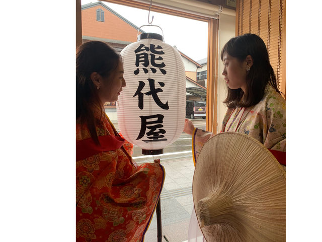 平安衣裳に身をつつみタイムスリップ_時代衣裳 熊代屋 本宮店