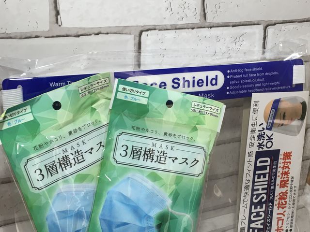 講師はフェイスシールド、必要な方にはマスクもたくさんご用意しています_アトリエ&教室「茉莉花(まつりか)」