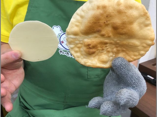 小さな生地が焼くと大きくなります。_十人十色