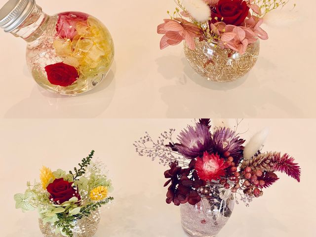 可愛いお花のハーバリウムです♪_DOUBLE ROSE