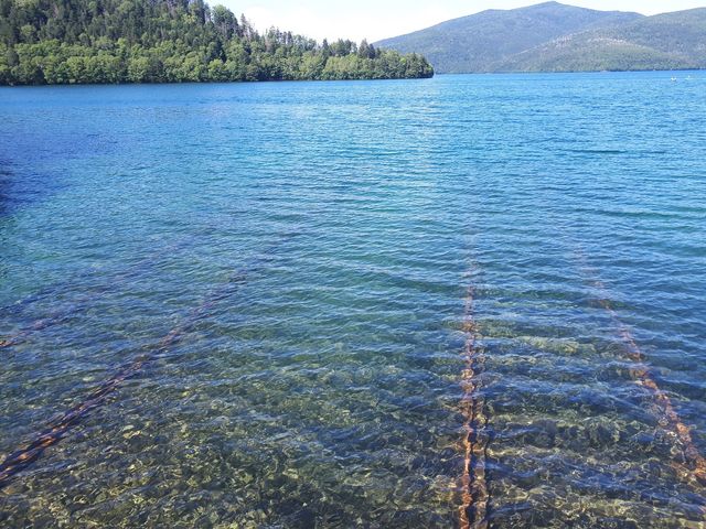然別湖湖底線路