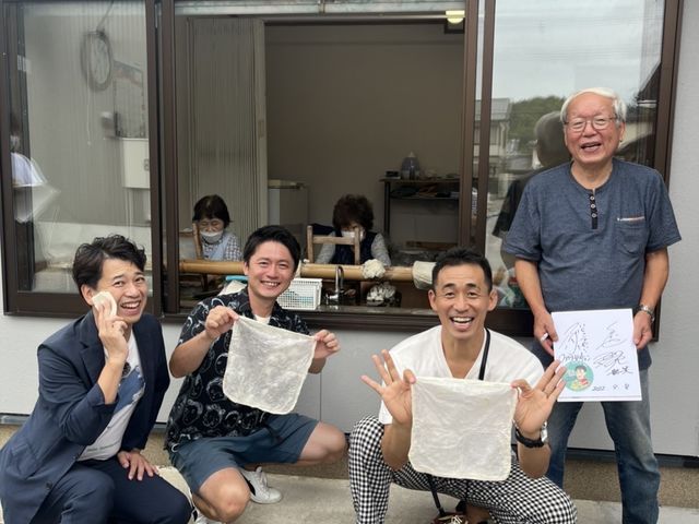 石田靖さんファミリーレストランさんも体験_山脇源平商店