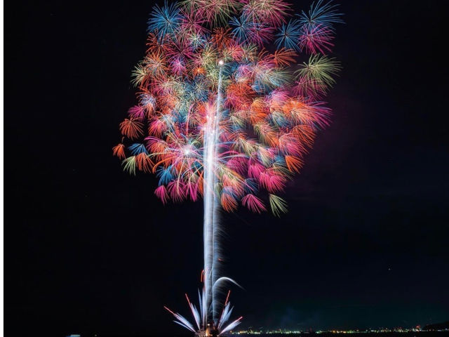 夏祭りやクリスマスには人混みを気にせずに、
花火がお楽しみ頂けます♪_Bac wave of beppu