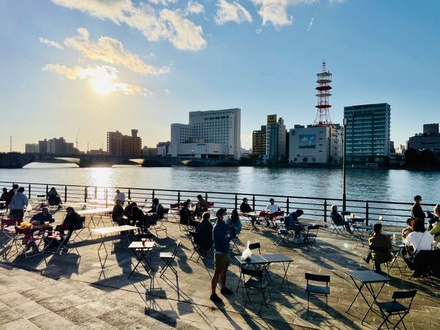 日中も綺麗な景色です♪_萬代橋BBQ in 万代テラスハジマリヒロバ