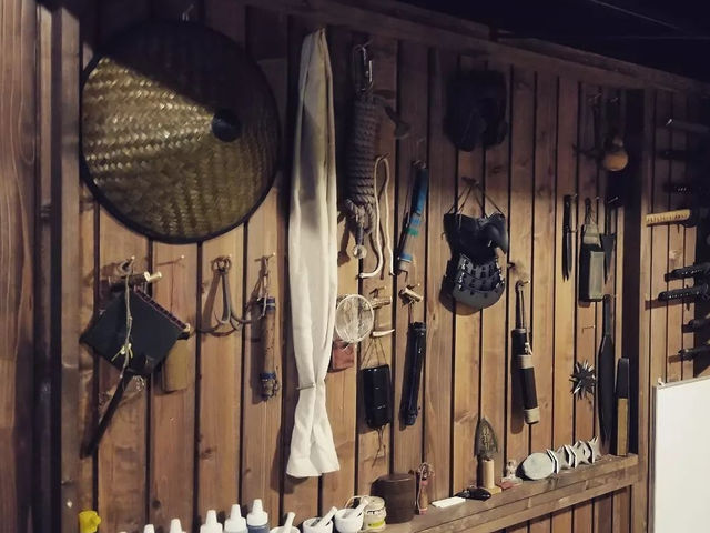 忍者の色々な道具の展示・説明ブースもあります。
_忍道 蜻蛉館