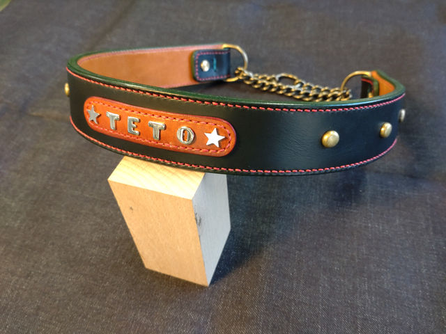 ちょ〜大型犬(レオンベルガー)のTETO君のチョーカーです!_Windmill leather works