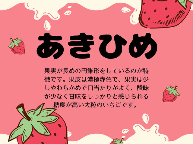 あきひめはいちご狩りメインのいちごになります_あいのいちご農園