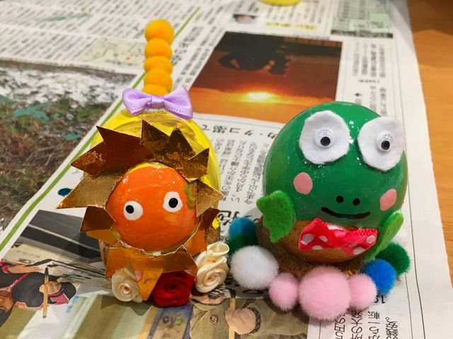 アイデアを生かして個性が光ります。_たまごの学校