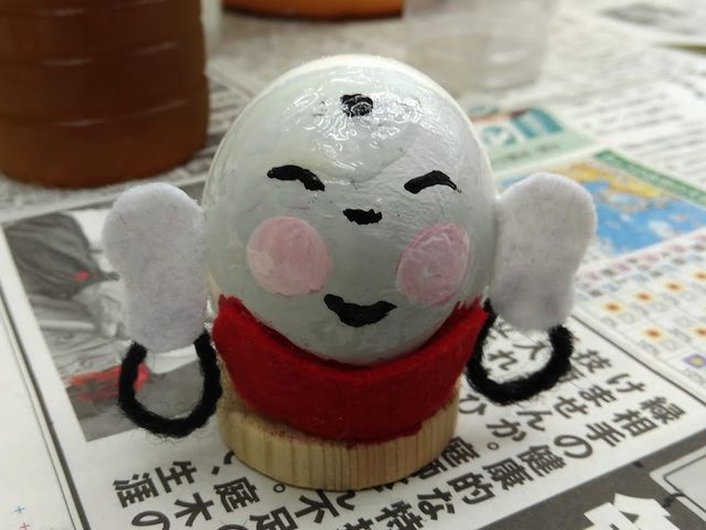 おじぞうさんもまぁるく素敵です。_たまごの学校