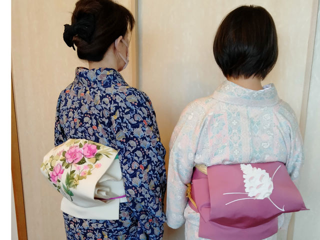 銀座結びなど、お好きな帯結びを練習するコースもあります。_着付け教室 ゆき椿