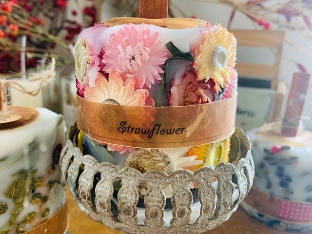 ぽこぽこボタニカルキャンドル_aroma craft 春彩