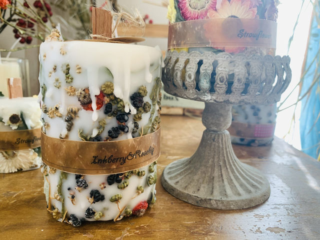 ぽこぽこボタニカルキャンドル_aroma craft 春彩