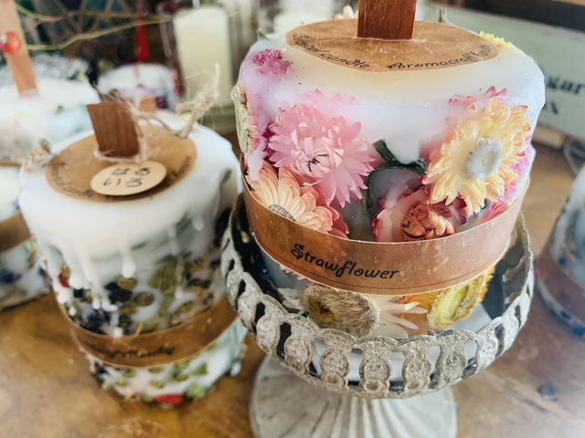 ぽこぽこボタニカルキャンドル_aroma craft 春彩