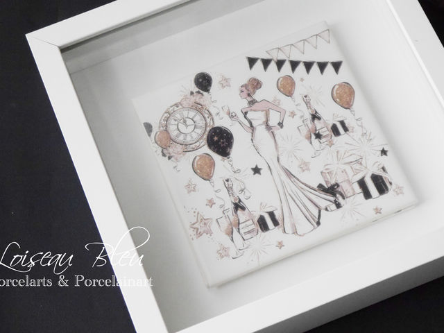 タイルアートはフリーレッスンでお作りいただけます。_L'oiseau Bleu