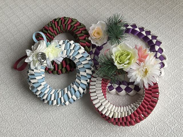 12月の作品(クリスマス又はお正月のリース)_アトリエブルーローズ